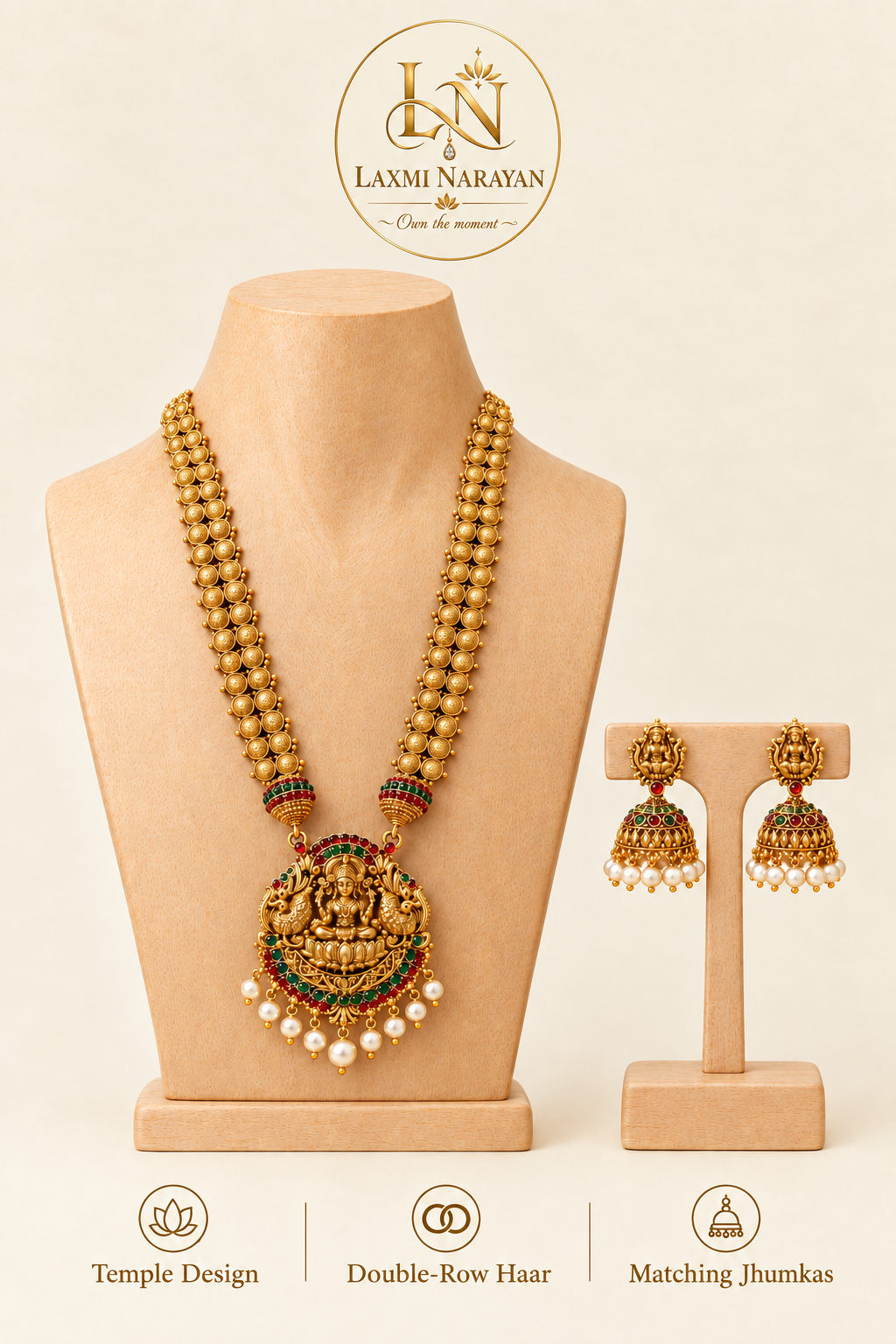 Maa Laxmi Long Necklace Set